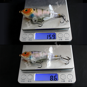 Howell OEM 65mm 80mm ABS Chopper Appât Flottant Popper Whopper Plopper pour la pêche au brochet pour la rivière Stream Saltwater Zander Cod - Product Image 2