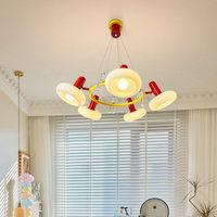 Lámpara Colgante LED Moderna de Metal con Forma de Conejo para Niños, Espectro Completo, para Dormitorio, Sala de Estar, Comedor