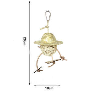 Suministros <span class=keywords><strong>de</strong></span> aves naturales al por mayor, forraje <span class=keywords><strong>de</strong></span> bambú <span class=keywords><strong>de</strong></span> ratán estrella, masticable juguete para conejos, cobayas, chinchillas, pájaros a buen precio - Product Image 5