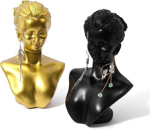 Expositor de Resina Negra para Joyería, Soporte para Exhibición de Aretes y Collares, para Tiendas de Joyería - Product Image 4