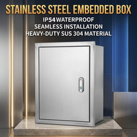 Caja de Distribución de Acero Inoxidable Personalizada, Caja Empotrada Impermeable de Bajo Voltaje 110V