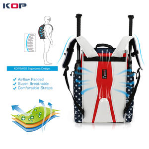 Sac à dos de sport KOP Team de très grande capacité pour équipement de softball et baseball avec système d'étagères et compartiment à chaussures - Product Image 3