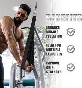 रोगेडान पोर्टेबल भारोत्तोलन ताकत पेट प्रशिक्षण फिटनेस ट्राइसेप्स रस्सी हैंडल स्ट्रैप पुल नीचे - Product Image 5