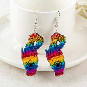 1 paire de boucles d'oreilles <span class=keywords><strong>Ouija</strong></span> Board Drop Hand Eye Divination Gothique Acrylique <span class=keywords><strong>Jeu</strong></span> Magique - Product Image 6