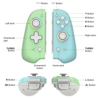 Controlador de Joystick para PC Inalámbrico BT con Motor de Vibración, Botón Turbo, Giroscopio de Seis Ejes, Volante de Juego para Teléfono
