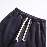 Short décontracté tendance pour hommes 280g daim nouvel été taille moyenne pantalon ample avec cordon de serrage couleur unie tricoté tissu worested