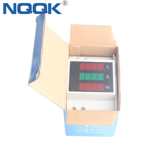 Carril DIN 220 V 380 V 100A <span class=keywords><strong>Digital</strong></span> <span class=keywords><strong>AC</strong></span> voltímetro amperímetro Frecuencia con CT - Product Image 2