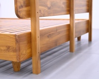 Minimalistisches Massivholz-Plattformbett OEM ODM Direktlieferung ab Werk Langlebiges Design