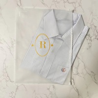 Sac à fermeture éclair en poly noir mat translucide personnalisé sac à fermeture éclair avec logo paquet de fermeture éclair pour chaussettes et chaussures sacs en plastique