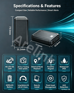 Rastreador GPS Antirrobo AR300-4G con Batería de 3 Años y Alarma Silenciosa para Autos Privados - Product Image 4