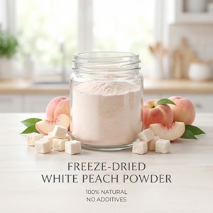 Delicado Frutal Liofilizado Floral Dulce para un Snack Ligero y Saludable y Dietas Bajas en Azúcar, Durazno Blanco Liofilizado - Product Image 6