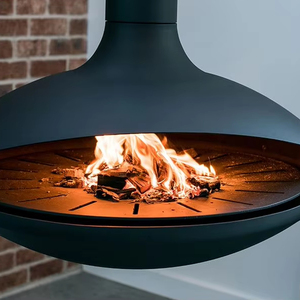 Poêle à <span class=keywords><strong>bois</strong></span> de Style européen Offre Spéciale cheminée suspendue autoportante décoration intérieure véritables chauffe-feux cheminée suspendue - Product Image 2