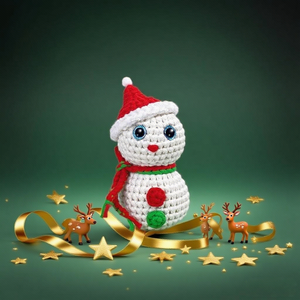 Kit de ganchillo para muñeco de nieve, juego de ganchillo <span class=keywords><strong>Amigurumi</strong></span>, juguete relajante para bebé DIY con hilo de algodón orgánico, guí<span class=keywords><strong>a</strong></span> <span class=keywords><strong>paso</strong></span> <span class=keywords><strong>a</strong></span> <span class=keywords><strong>paso</strong></span> - Product Image 6