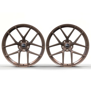Rines Monobloque Forjados XINLAI Personalizados en Satin Bronze, de 19-20 Pulgadas, 5x120, 5x112, 5x114.3 para Autos Deportivos y Sedanes - Product Image 1