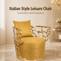 Canapé-lit moderne de style italien en tissu léger et durable avec structure métallique pour appartement, hôtel, salon, meubles de maison