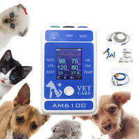 Barato al por mayor multiparámetro signos vitales Bp Ecg cardíaco portátil de mano Monitor de paciente veterinario