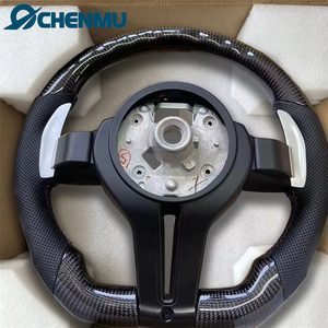 Volante de Cuero y Fibra de Carbono para <span class=keywords><strong>BMW</strong></span>, Directo de Fábrica, Actualización de Modelos Antiguos a Nuevos F10 F20 M3 X4 F30 F32 F33 F34 F35 X3 F25 X1 X5 F36 - Product Image 2
