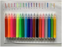 Marqueur d'aquarelle à pointe extra fine en plastique, stylo de dessin pour étudiants