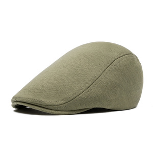 Gorra plana de pana a cuadros escoceses cortavientos al por mayor, estilo boina o gorra de periódico. - Product Image 5