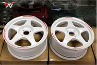 Jantes de voiture en alliage forgé blanc brillant à déport profond, personnalisées, 17, 18, 19, 20 pouces, 5x112, 5x114.3, pour Honda Civic, Nissan, Toyota, AUDI, BMW