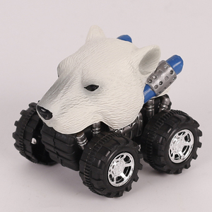 Simulation <span class=keywords><strong>wild</strong></span> animal model toy Mini pull <span class=keywords><strong>back</strong></span> inertia car educational toys - Product Image 1