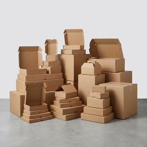 Boîte d'expédition personnalisée à double paroi en carton ondulé, boîte de rangement robuste pour déménagement, emballage en carton pour emballage de marque - Product Image 2