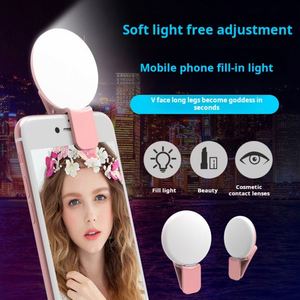 Anillo de Luz LED X611 para Selfies, Mini Lámpara de Video Recargable para Teléfono, Anillo de Luz Portátil para Fotografía Móvil con Clip - Product Image 3