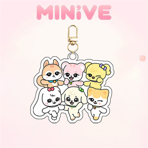 Llavero de Dibujos Animados de KPOP <span class=keywords><strong>IVE</strong></span> MINiVE, Colgante de Acrílico para Llaves, Accesorios para Bolsos, Yujin, Gaeul, Wonyoung, LIZ, <span class=keywords><strong>Rei</strong></span>, Leeseo, Regalo para Fans - Product Image 2