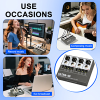 Boîtier DI actif 4 canaux pour guitare avec égalisation d'impédance, suppression du bruit et isolation