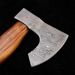 Damascus Steel Forged <b>Axe</b> with Rosewood Handle Custom Handmade Outdoor Camping <b>Wood</b> Cutting Tool OEM Damascus Steel Utility <b>Axe</b> - Product Image 5