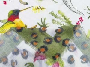 Personnalisé Double Face Femmes Cou Châle Laine Soie <span class=keywords><strong>Carré</strong></span> Écharpe Sergé Croix Chevrons Armure Deux Visages Imprimé Adulte Département - Product Image 2