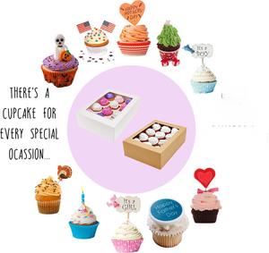 Cajas Blancas para 12 Cupcakes, Contenedores para Cupcakes para Año Nuevo, San Valentín, Pascua, Día de la Madre, Día de la Independencia, Día del Padre - Product Image 6