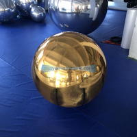 Décoration de boule de miroir gonflable de fête d'événement de festival boule de ballon gonflable de miroir géant personnalisé pour des vacances