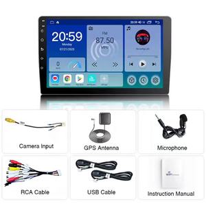 Autoradio universel 32 Go 9/10 pouces lecteur DVD Android Audio Navigation écran tactile autoradio FM avec Carplay Auto Electronics - Product Image 6