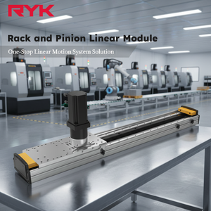 Module de glissière linéaire à crémaillère à double rail large pour charges lourdes, module de crémaillère à engrenages de précision CNC pour déplacement intensif - Product Image 1