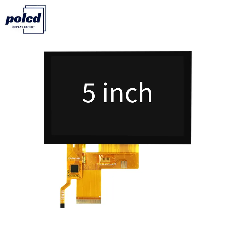 Pantalla táctil capacitiva de 5 pulgadas Polcd TFT LCM, IPS, Panel de TFT-LCD, módulo LCD inteligente