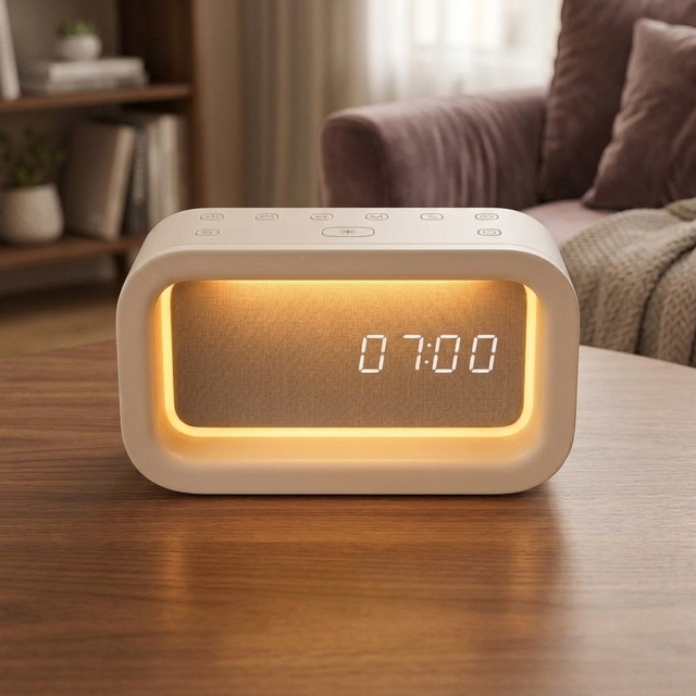 Wake up Sunrise Light with Alarm Clock Wake up Machine Lamp Sunrise Clock Sound Machine Night Light Lamp Digital Alarm Clock