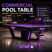 Mesa de Billar Comercial de 9 Pies con Retorno Automático de Bolas para Salones de Billar, Clubes y Distribuidores