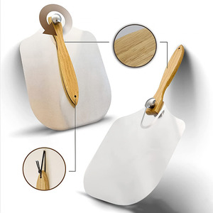 <span class=keywords><strong>Pala</strong></span> de <span class=keywords><strong>Pizza</strong></span> Plegable de 12x14'' con Mango de Madera y Cortador, Accesorios para Horno, para Hornear Pan Casero - Product Image 6