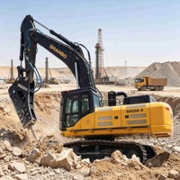 Excavatrice sur chenilles SH600 450HP économique pour travaux de terrassement et projets routiers