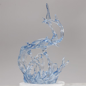 Duyên dáng theo kiểu nhựa trong suốt Thủ công mỹ nghệ trang trí nghệ thuật trang trí <span class=keywords><strong>Epoxy</strong></span> nhựa trong suốt với chảy hình dạng - Product Image 5