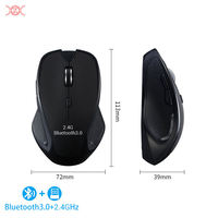 Xiantaistar 2.4G USB batterie souris BT 3.0 sans fil double Mode sans fil PC souris 613D modèle bt air souris