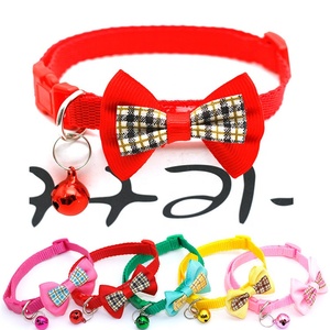 Nouveau collier multicolore Bowknot réglable coloré petite cloche pour animaux de compagnie - Product Image 6