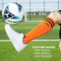 Chaussettes de compression personnalisées pour équipe, antidérapantes, respirantes, séchage rapide, tricotées, durables, unisexes, adultes