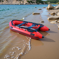 Bateau pneumatique Hypalon Mini Skiff, bateau de pêche Sib, PVC, prix de gros personnalisé bon marché, bateaux pneumatiques avec moteur