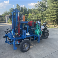 Foreuse de puits d'eau EB200 montée sur remorque, machine de forage profond pour roche, foreuse de puits d'eau polyvalente
