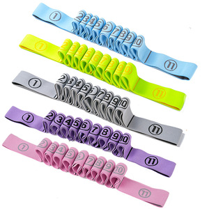 Bande élastique de danse pour enfants Ban Qiaodi, bande de résistance numérique segmentée, réglable, pour l'entraînement de yoga et d'étirement, tous âges, en polyester - Product Image 1