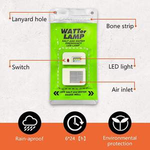 Lanterne <span class=keywords><strong>de</strong></span> camping led d'urgence pour l'extérieur, alimentée par l'<span class=keywords><strong>eau</strong></span> salée, <span class=keywords><strong>lampe</strong></span> à <span class=keywords><strong>eau</strong></span> salée - Product Image 2