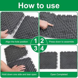 แผ่นรองรับแรงกระแทกสำหรับงานหนัก YOD PP 32*32 36*36 สำหรับอุปกรณ์ HVAC แผ่นรองฐานเครื่องปรับอากาศแบบแยกส่วนขนาดเล็ก แผ่นรองฐานคอนเดนเซอร์แอร์ - Product Image 6