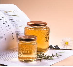 <span class=keywords><strong>Ln</strong></span> Stock 75ml 100mL 200ml 240ml Tarro de miel Tarro de mermelada Tarro de vidrio de grado alimenticio con tapa - Product Image 1